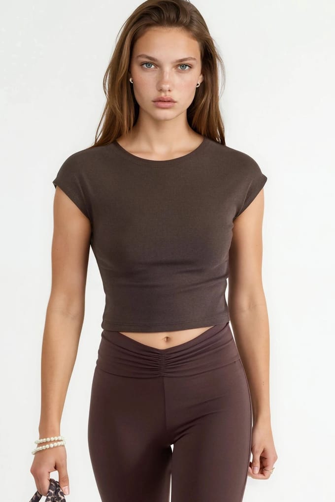 Korte Modal Katoenmix Mouwloze Top
