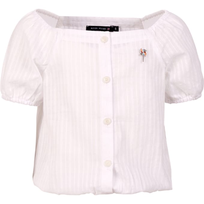 River Woods Shirt Shsl Smock Hem White Größe: 12 | Hemden Outlet | kids | Weiß