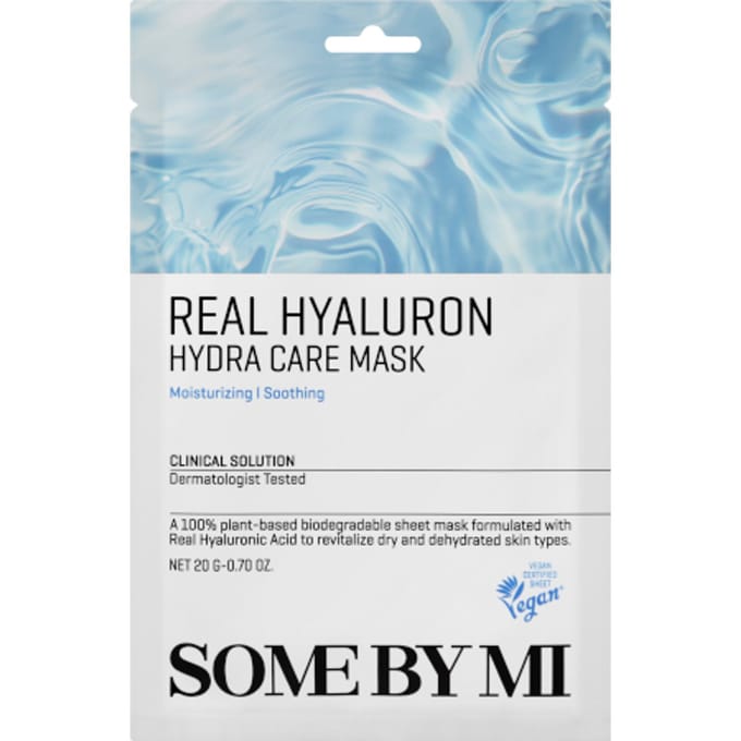 Real Hyaluronic Acid Hydra Care Beauty Masker, 1 Vel, 20G(0.70Oz) white
