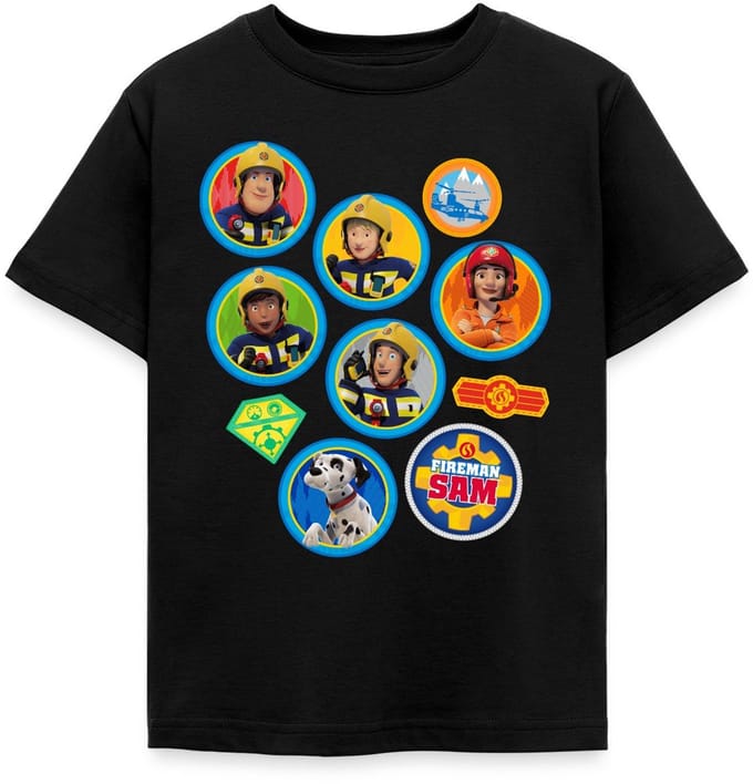 Brandweerman Sam™ Brandweer Team Embleem Ontwerp T-Shirt Kinderen