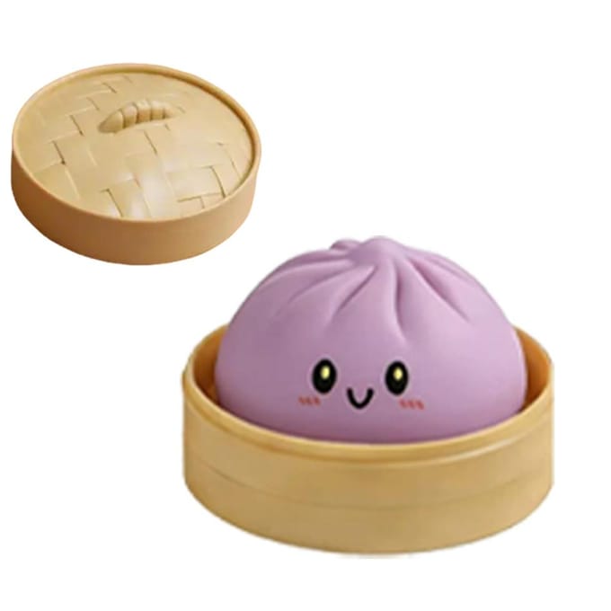 3 soorten Glitter Dumpling Glitter Dumpling Squishy met Doos Dumplings Sensorisch Knijpspeelgoed voor Stressverlichting