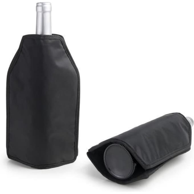 Flessenkoeler - IBILI - 786050 - Zwart - 15.5 cm - Hoogte 23 cm zwart