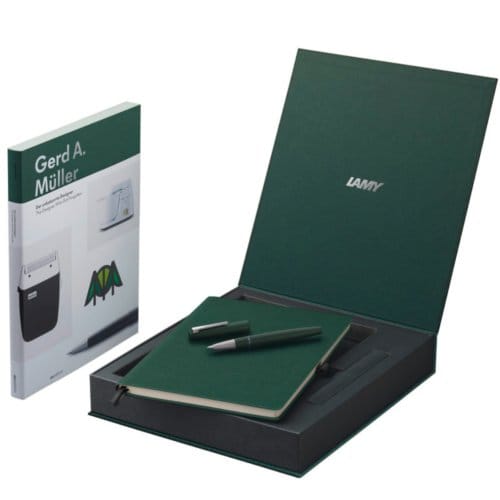 Lamy vulpen set limited edition, model 2000, dennengroen, fijn