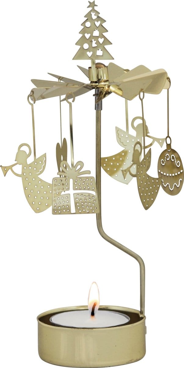 GOUDEN DECORATIE THEELICHTCARROUSEL