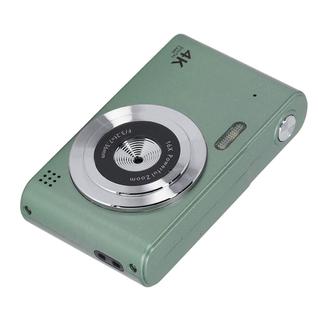 Appareil photo numérique 48MP 2.5K HD Double caméra Zoom 16x Auto Focus Caméra numérique de poche intelligente Vlogging vert