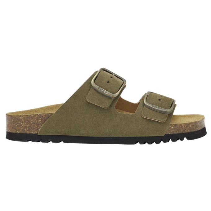 Scholl Sandalen Josephine 2 Riemen Suede Vrouwen - Khaki