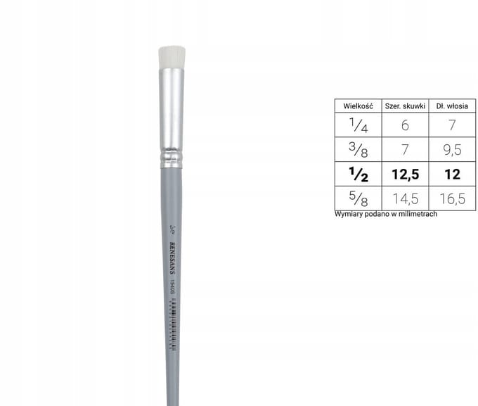 Renesans 1540S Tapijtborstel 1/2 inch