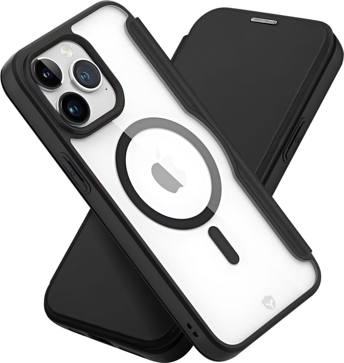 Bigben Connected Force Case - Telefoonhoesje geschikt voor iPhone 15 Pro Max - Zwart