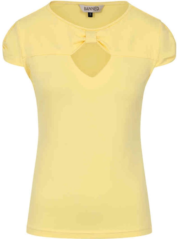 Banned - Be Free Jersey Top - 2XL - Geel