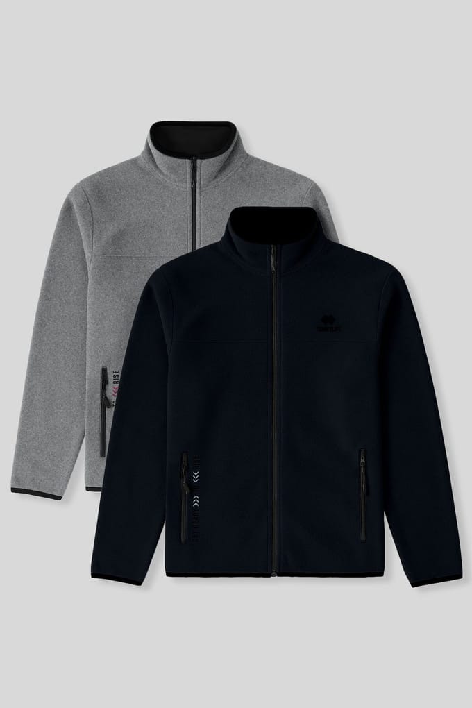 Heren Pluche Rits-Voorkant Sweatshirt