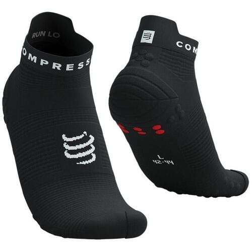 Pro Racing Socks v4.0 Run Low - Black/Red- Hardloopsokken