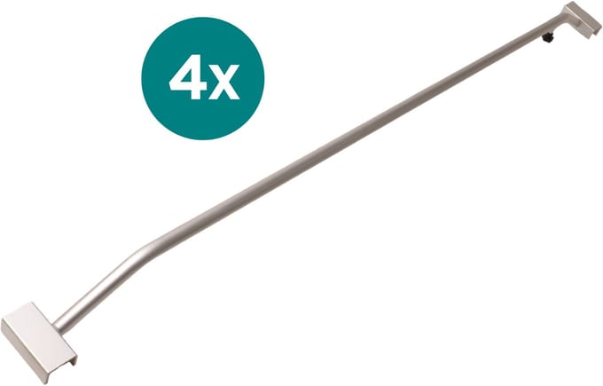 Set van 4 aluminium verstelbare afdekzeilbeugels - 135-215 cm