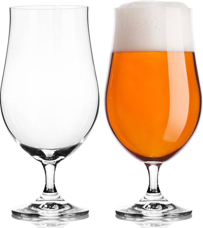 VacuVin - Bierglazen Speciaal Bier - Op Voet - Set van 2 - Vaatwasserbestendig - 38 cl