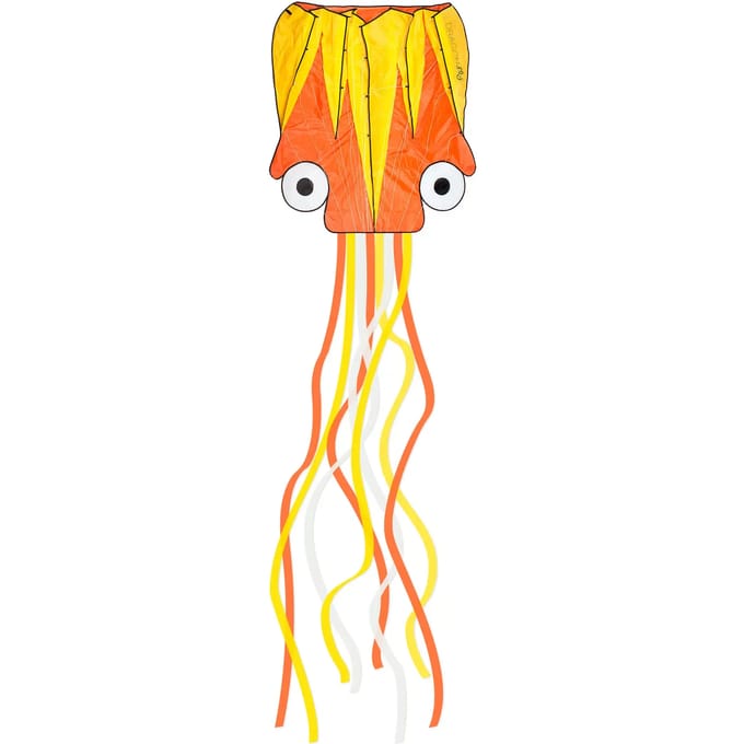 Dragon Fly Vlieger - Octopus - Oranje/Geel - 124 x 127 cm - Vanaf 7 jaar