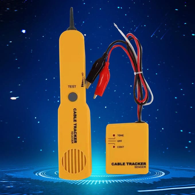 Multifunctioneel netwerk Telefoonlijn Kabel Trackers Sensoren Ontvanger Set Lijnzoeker Detector geel