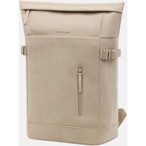 Kapten & Son Helsinki Pro Corduroy rugzak 15 inch dusty sand
