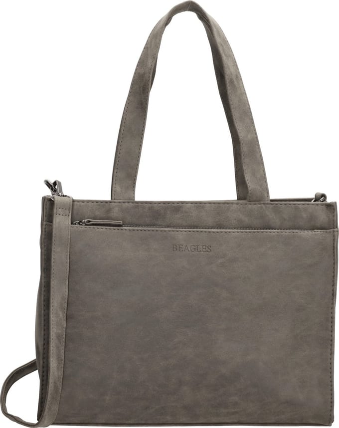 Beagles Albequerque Hand & Schoudertas Shopper - Tote Bag - Dames Tas - Grijs