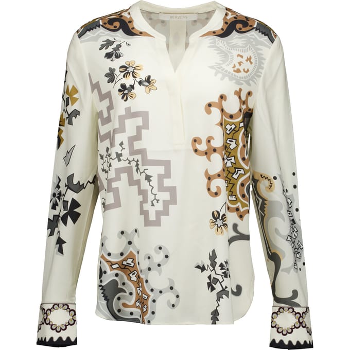 Herzen's Angelegenheit Tunika Blouses Grijs 25263-6067