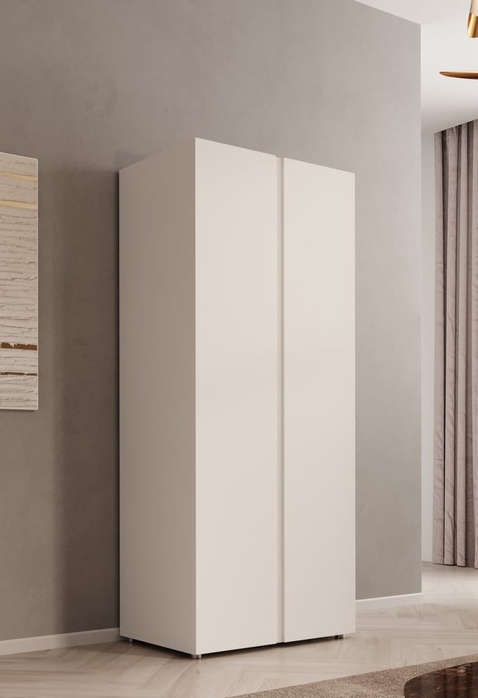Meubella - Kledingkast Brussel - Wit - 74 cm