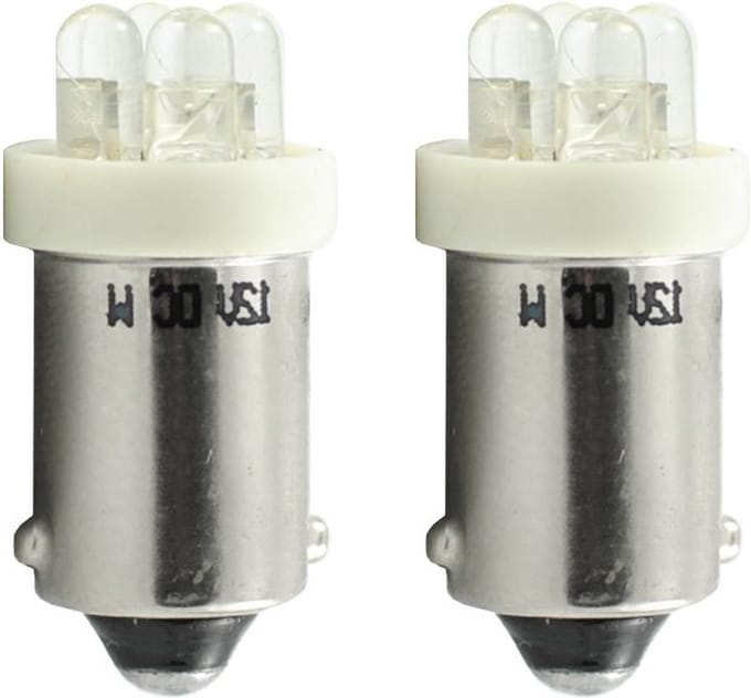 BA9s auto lamp 2 stuks T4W wit | LED kentekenverlichting/signaalverlichting | 12V DC