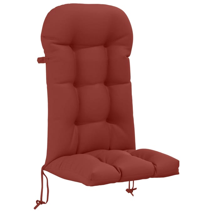 vidaXL Zon Loungerkussen PUTTEN 100% Polyester Rood 48 x 112 x 10 cm