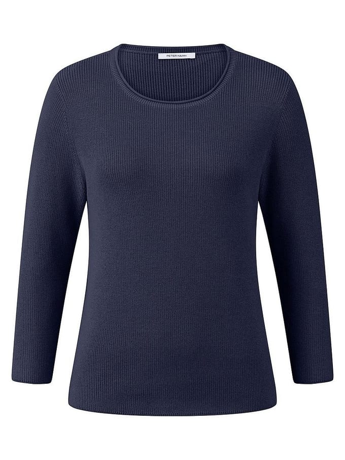 Trui ronde hals Van Peter Hahn blauw