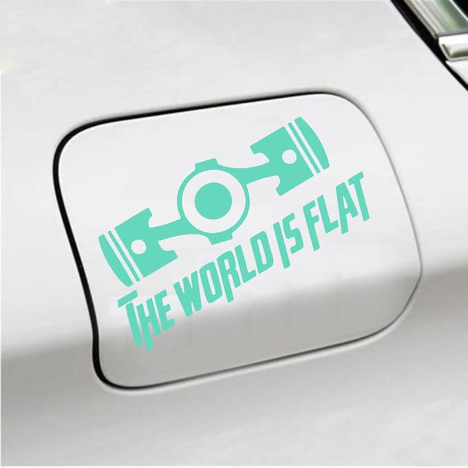 Bumpersticker - The World Is Flat - 14 X 19 - Mint