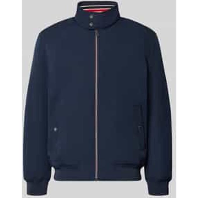 regular fit jas met opstaande kraag