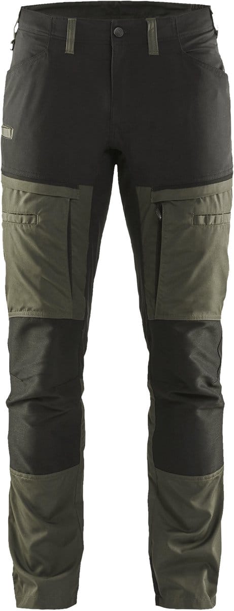 Blaklader Service werkbroek met stretch 1456-1845 - Groen/Zwart - D84