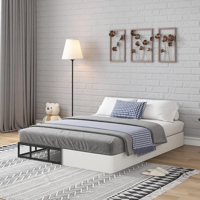 Boxspring Onderstel - Matrasdrager - Stevig Slapen - Geluiddempend Ontwerp - 17 cm Hoog - Zwart