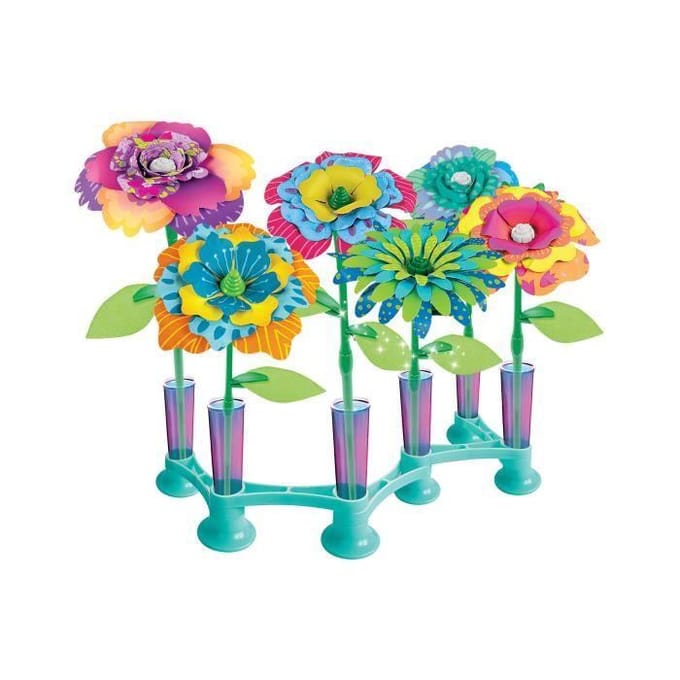 Fleurs Parfumées - Clementoni - Coffret de 8 fleurs parfumées a assembler et personnaliser - 80 accessoires - a partir de 8 ans