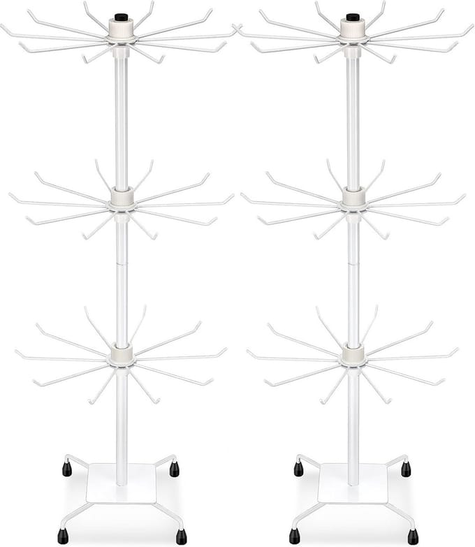 3-laags Draaibaar Sieradenrek Displayhouder voor Kettingen en Accessoires