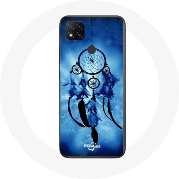 Xiaomi Redmi 9C hoesje Blauwe dromenvanger blauw