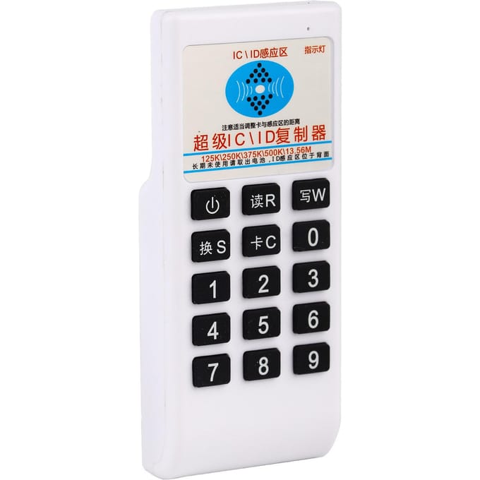 Draagbare RFID ICID kaartlezer schrijver kopieermachine duplicator 125Khz 13.56MHZ white