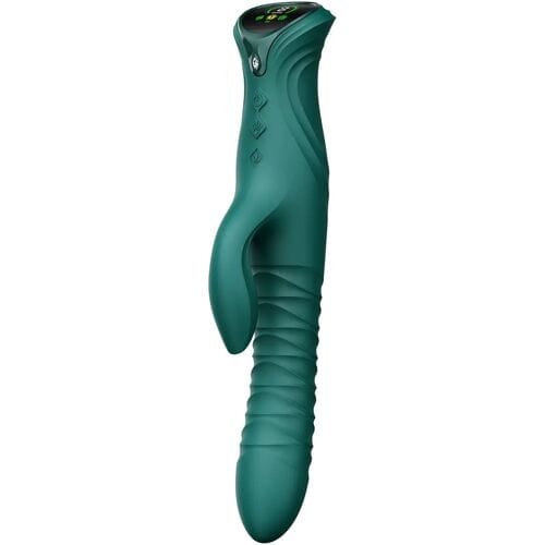 ZALO - Mose 2 - Stotende Rabbit Vibrator – Smaragdgroen