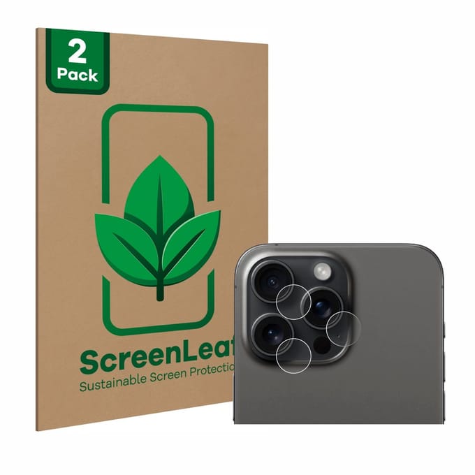 2 Stuks Screenprotector voor Apple iPhone 15 Pro Max (ALLEEN Camera Lens) - Hoogwaardige Beschermfolie transparant