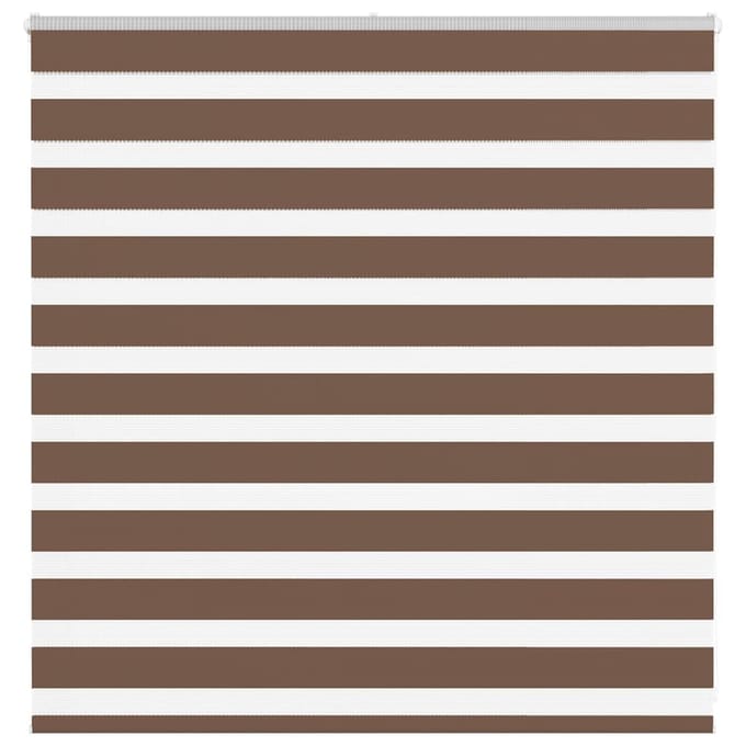 vidaXL - Zebra - rolgordijn - 145x100 - cm - stofbreedte - 140,9cm - polyester - bruin
