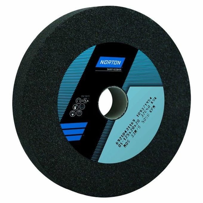 Norton - Ceramic Slijpsteen - 125mm x 20mm x 20mm - Węglik Krzemu - VK Bindmiddel