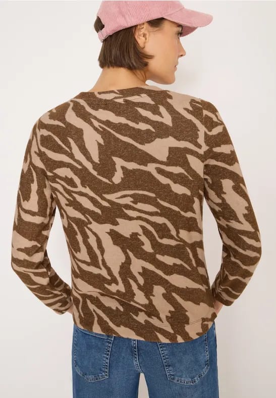 Gemêleerd shirt met patroon