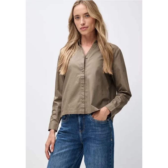 Twill overhemd blouse
