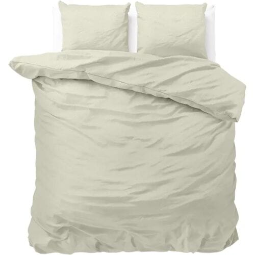 Zensation Satin Point - Dekbedovertrek - Eenpersoons - 140x200/220 + 1 kussensloop 60x70 - Creme