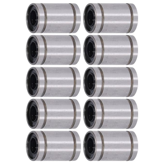 10 stuks Lineaire Bewegingslager Cilinder Optische Assen Schuif Testframe Reserve ID 6mm OD 12mm LM6UU gray