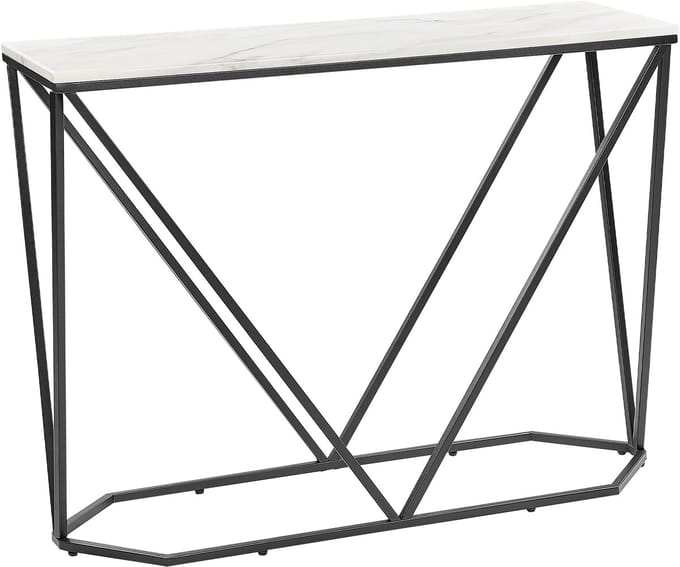 HAZEN - Sidetable - Wit/Zwart - MDF