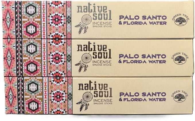 Native Soul - palo santo met florida water - wierook - 3 stuks
