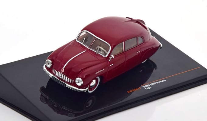 Tatra T600 Tatraplan 1950 Dark Red 1-43 Ixo Models