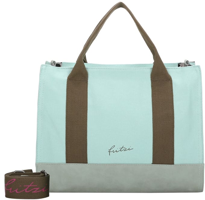 Fritzi aus Preußen schoudertas Canvas Tote Bag Lime mintgroen