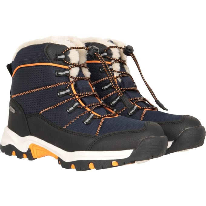 Mountain Warehouse Comet Waterdichte Sneeuwlaarzen voor Kinderen/Kinderen (Marine)