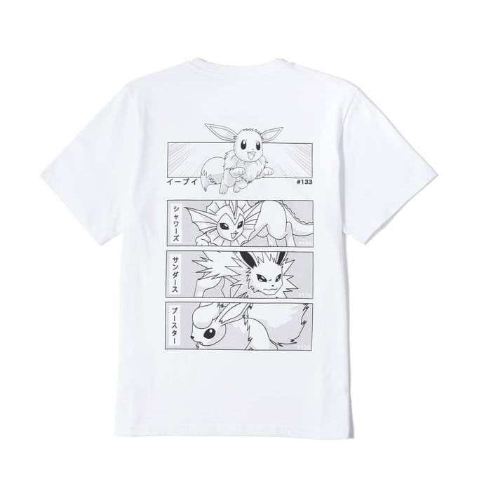 Pokémon Eeveelution Men's T-Shirt - Wit - XL
