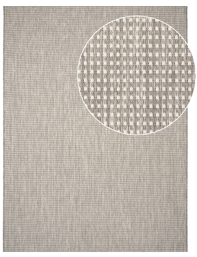 Binnen- en buitenkleed Navona grijs  160x220 cm