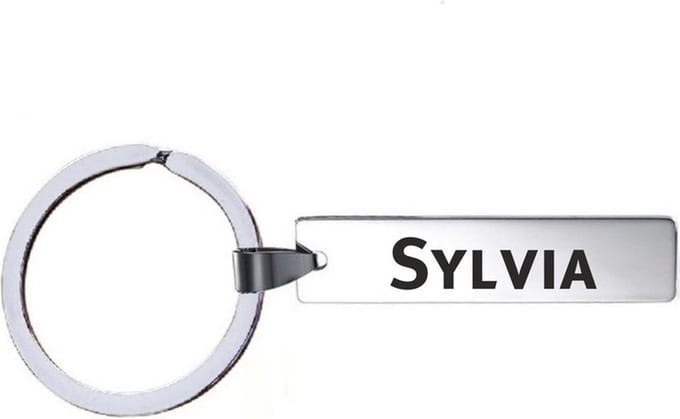 Sleutelhanger Met Naam - Sylvia - RVS